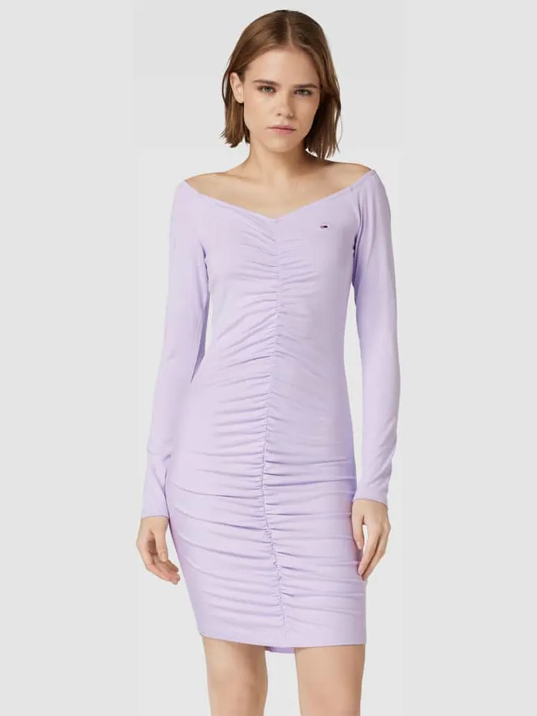 Tommy Jeans Mini-jurk met labelstitching Lavendel