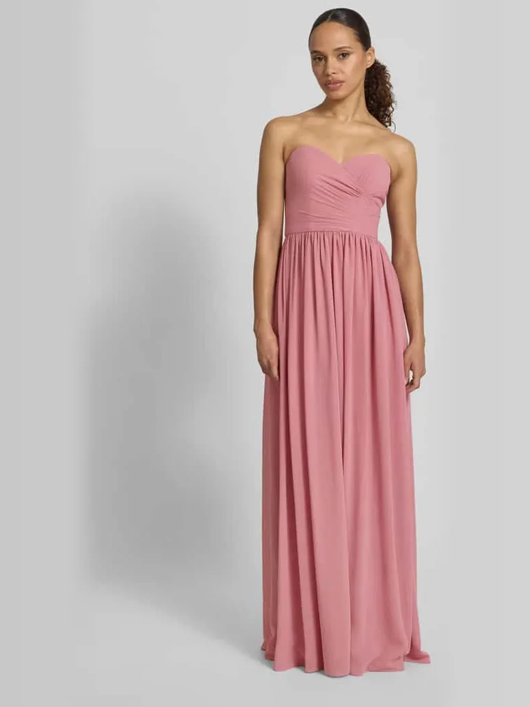 Mascara maxi-jurk in off-shoulder-look Rosé