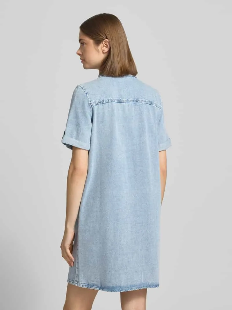 Only Nauwsluitende spijkerjurk van Mix van katoen en viscose Model 'LISA' jeansblauw gemêleerd, foto 3