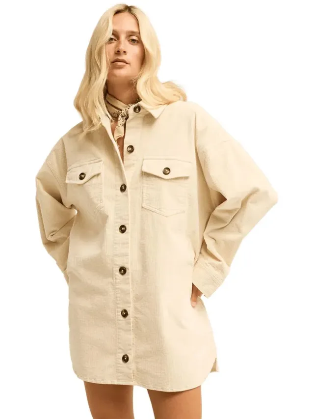 Billabong Winter Ocean Jurk Beige S Vrouw White Cap