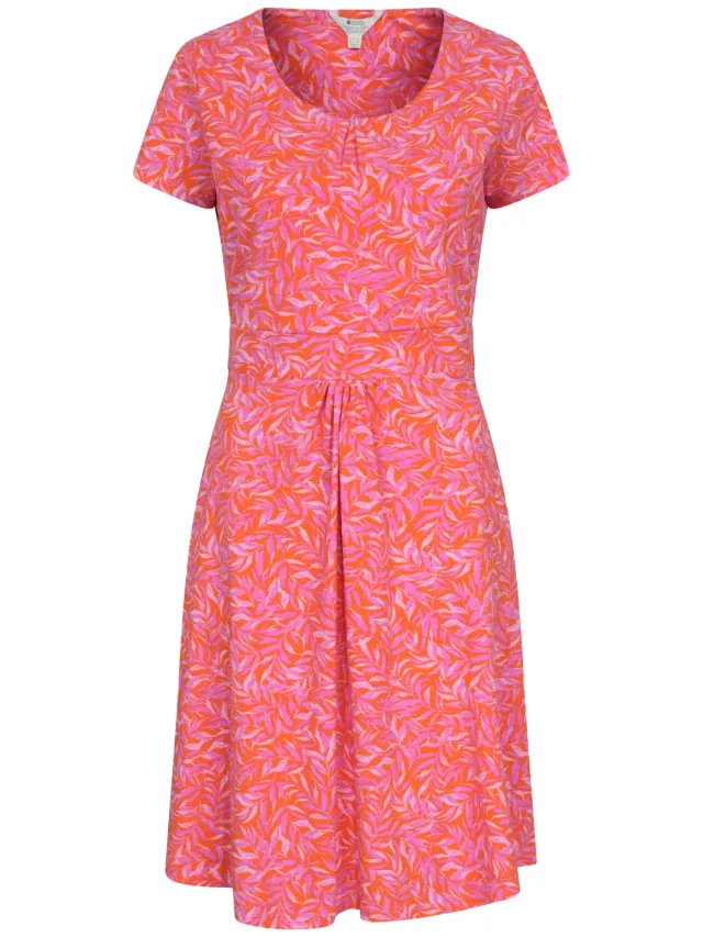 Mountain Warehouse Dames Orchidee Bladeren Jurk (Helderroze)