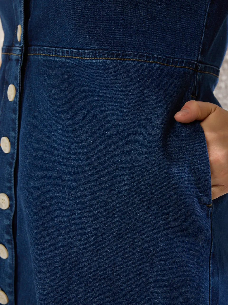 Trendyol Curve Dames Blauw Effen Kort / Mini Kort Casual A-lijn Grote maten Jurk, foto 2