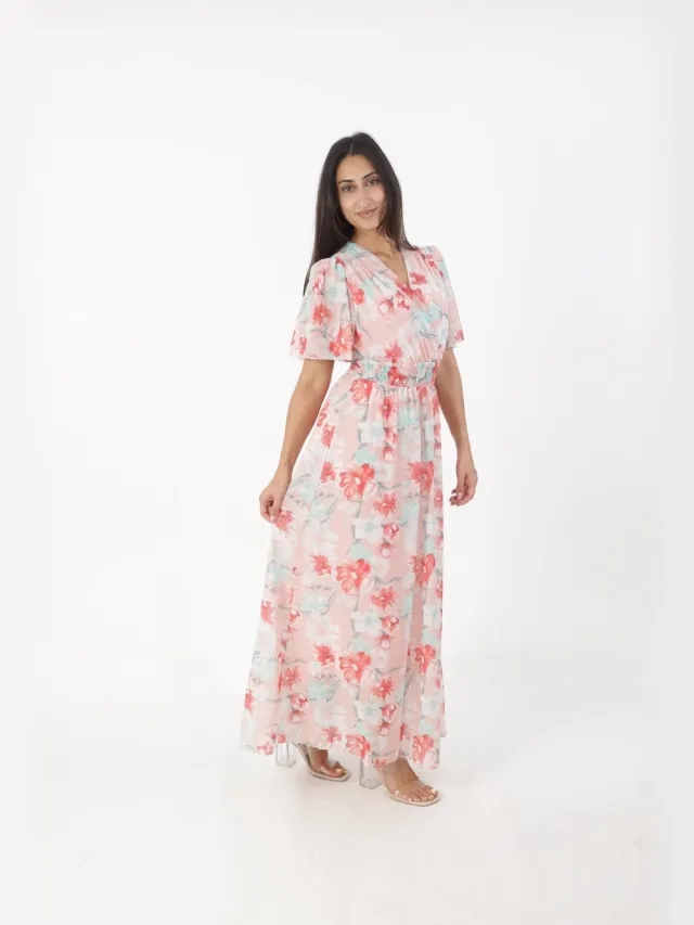 Elara Maxi-jurk roze