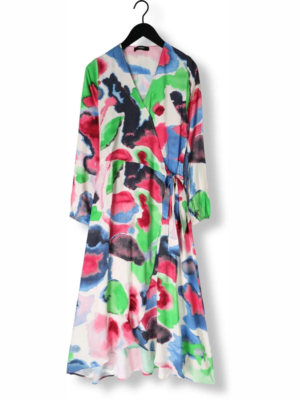 JANSEN Amsterdam Dames Jurken Nienke Jurk Wm 564 Wrap Long Puffed Sleeve - Multi, foto 2