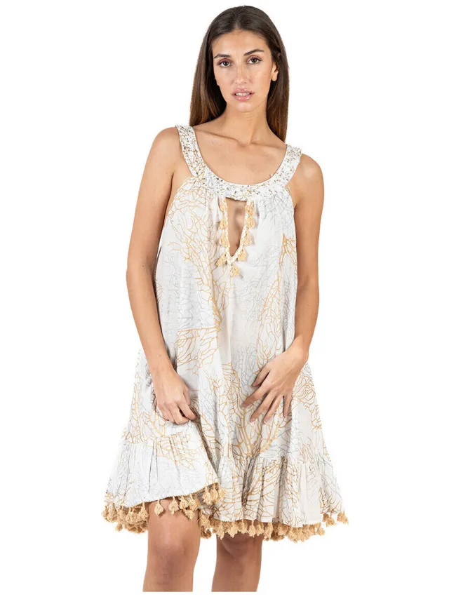 Isla Bonita By Sigris Korte Jurk Isla Bonita By Sigris Korte Jurk Wit