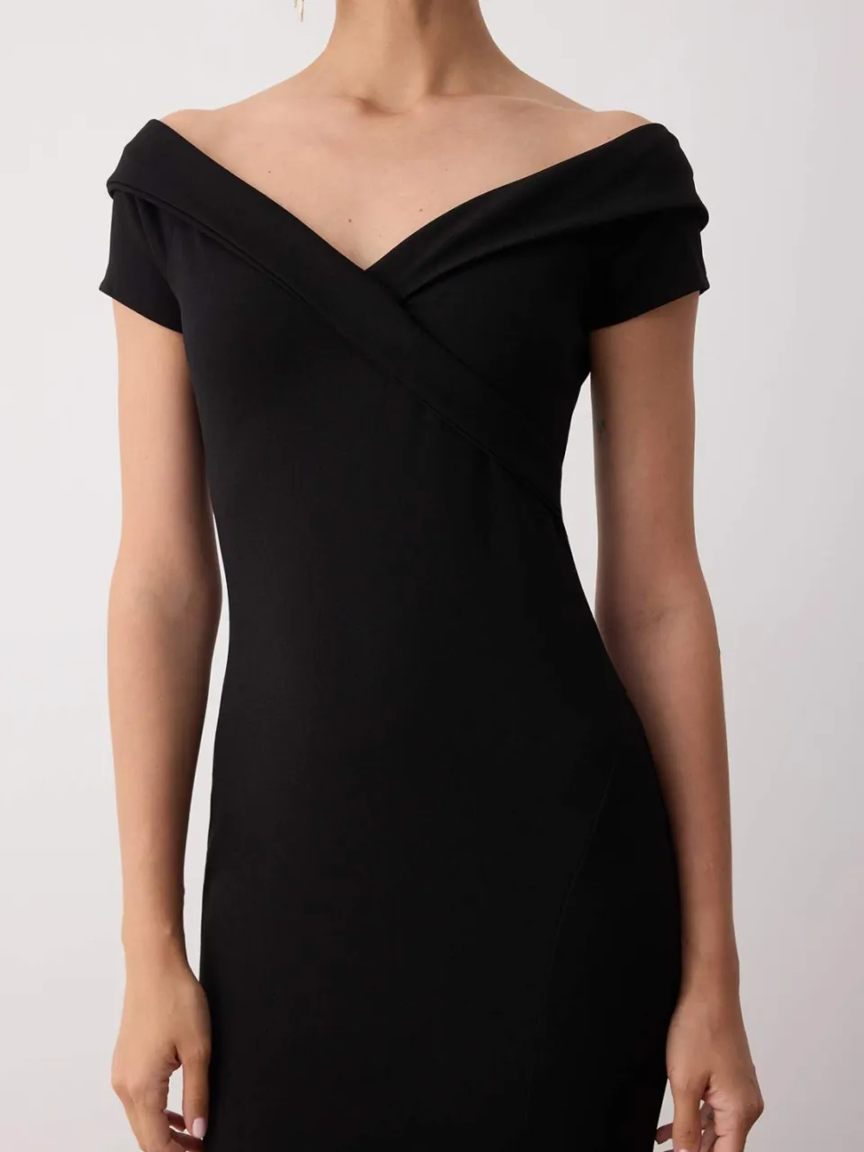 Trendyol TRENDYOLMİLLA Dames Zwart Effen Maxi Kort Stijlvol/Avond Zeemeermin Avond & Gala Jurk, foto 2