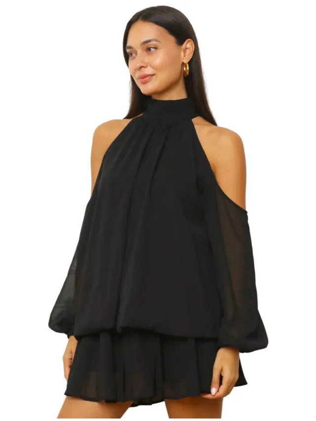 La Modeuse Korte Jurk La Modeuse 80445_P191595 Zwart