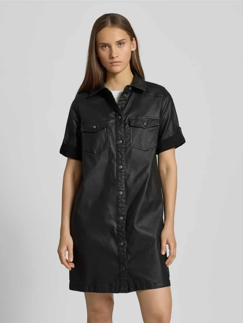 Noisy May Mini-jurk met knoopsluiting Zwart