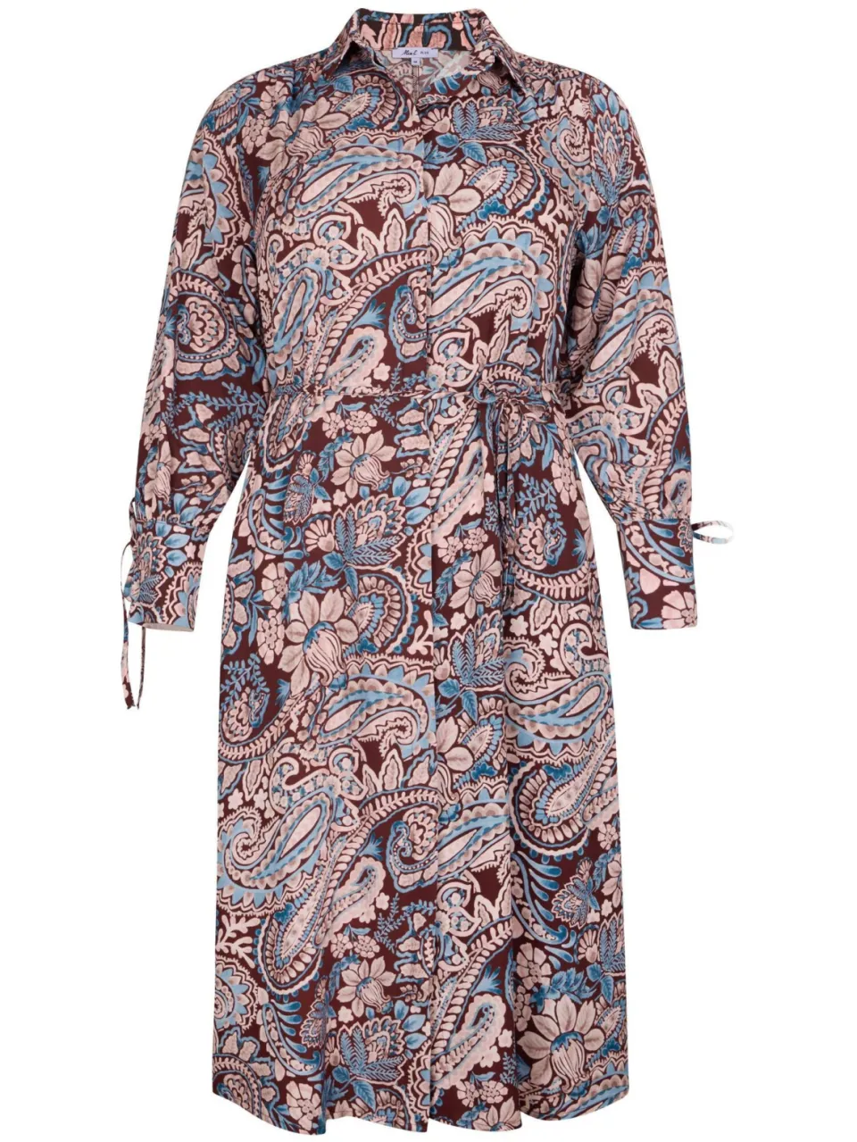 Miss Etam Plus blousejurk met print - donkerrood, foto 2