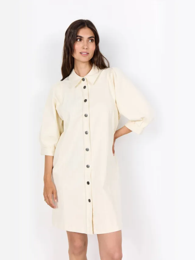 Soyaconcept denim blousejurk ecru