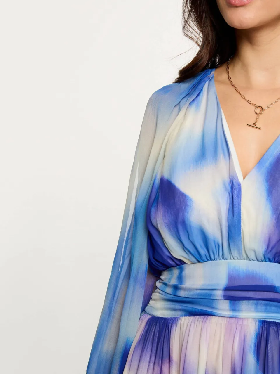 Morgan maxi jurk blauw, foto 4