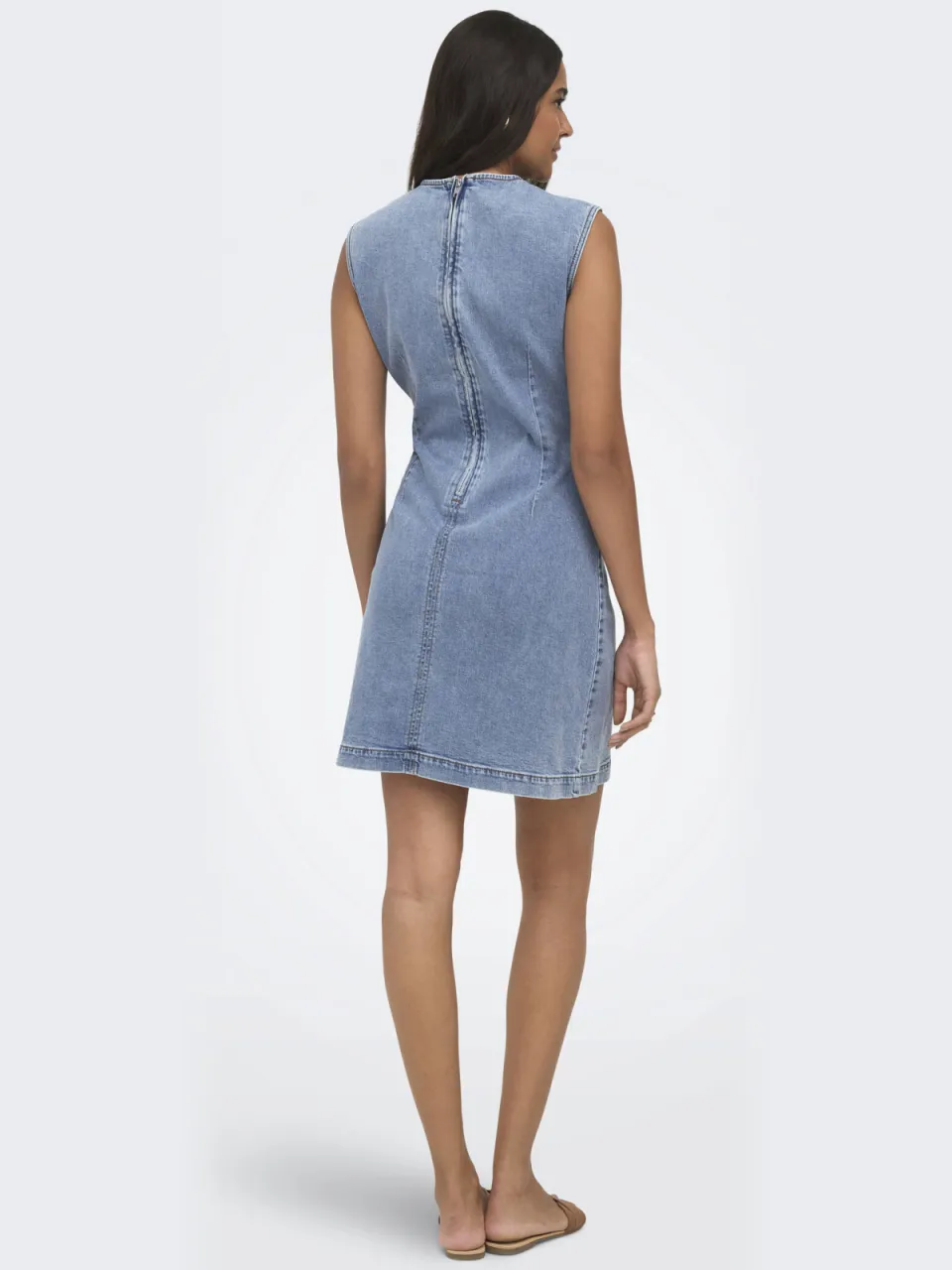 Only spijkerjurk medium blue denim, foto 3