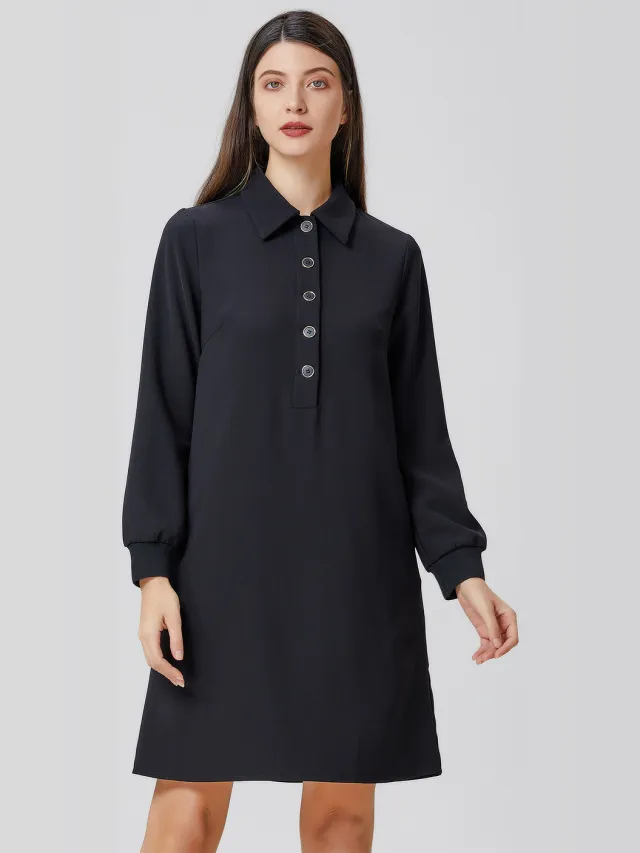 Smart & Joy Polo-jurk Zwart