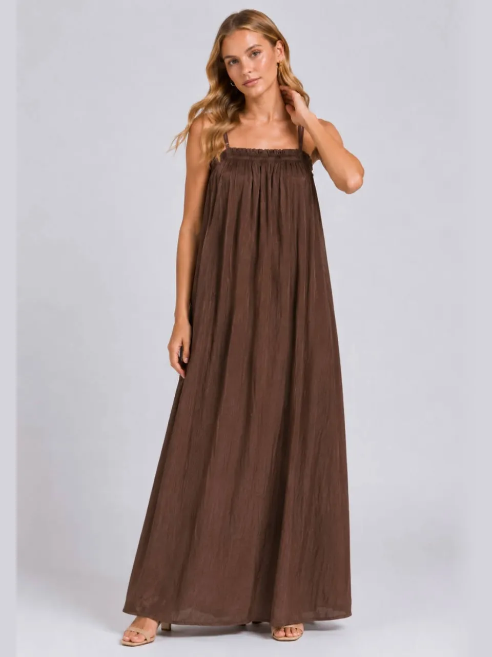 Freebird jurk - bruin, foto 3
