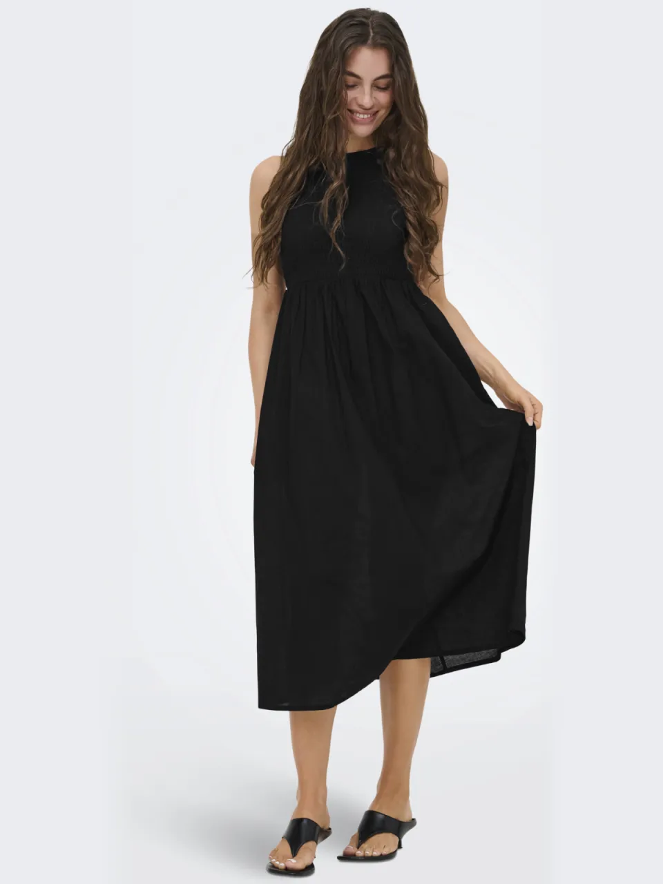 JDY midi jurk zwart