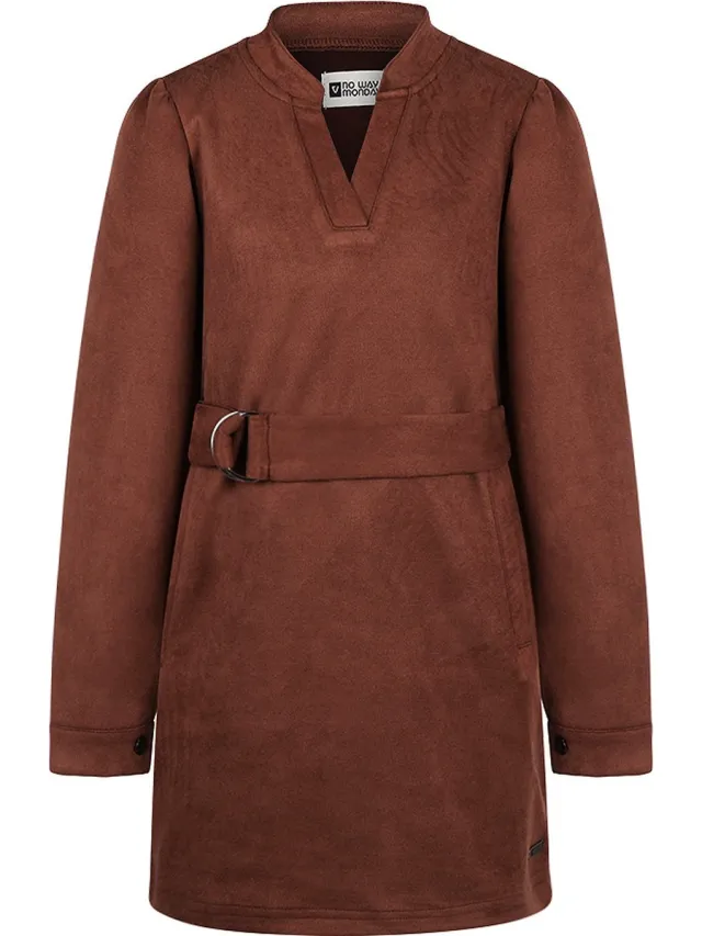 No Way Monday Q-girls 1 Meisjes Jurk Brown