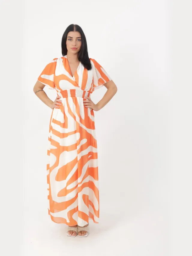 Elara Maxikleid Orange