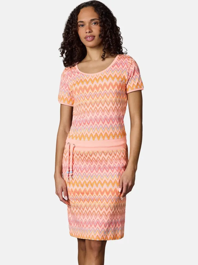 Ragwear Dames mini jurk Perzik