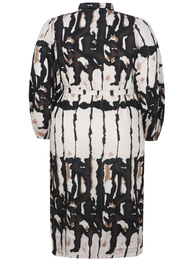 Exxcellent jurk Enid Zand/Light Camel
