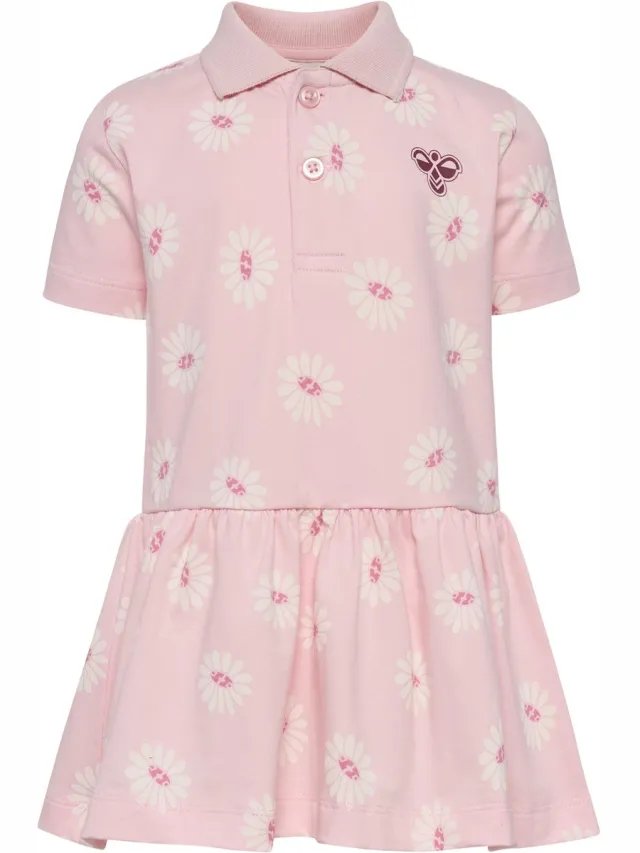 Hummel Hmlmini Reg Flower Polo Dress PALE LILAC