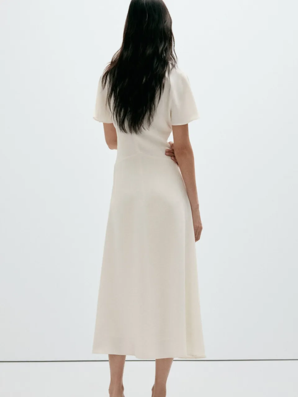 Mango midi jurk - ecru, foto 3