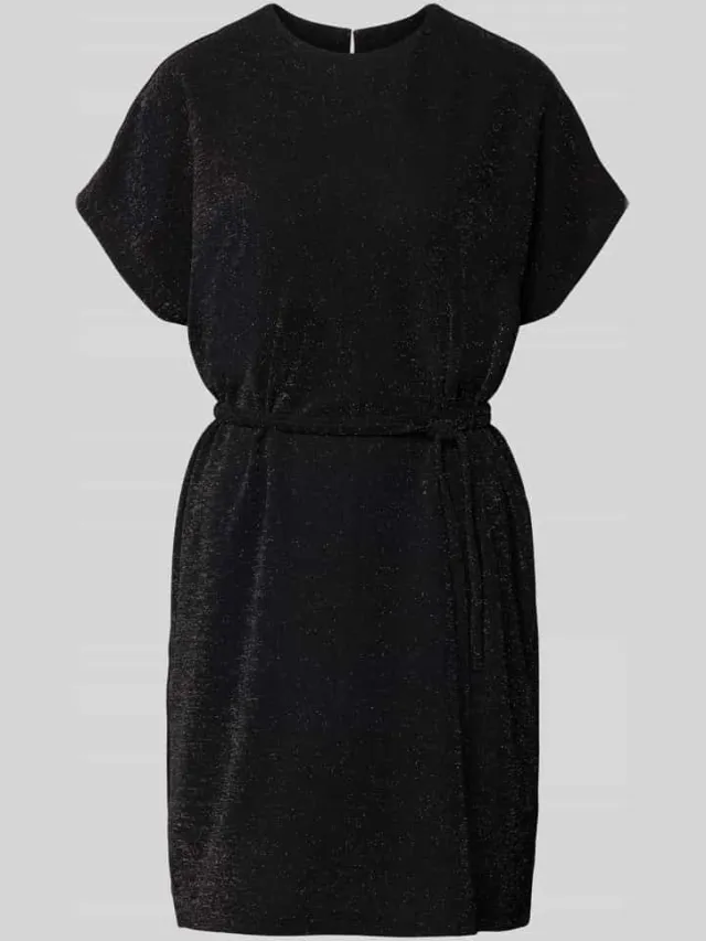 Selected Oversized jurk met strikceintuur, model 'SANDRA', foto 2