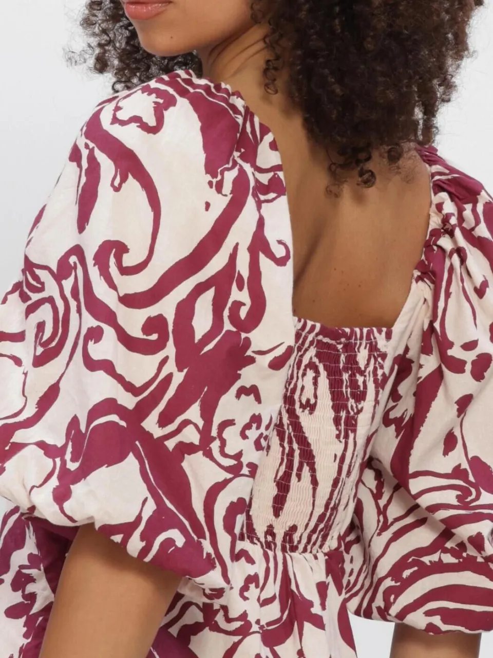 Y.A.S. YAS Dames Jurken Yasfleur 2/4 Dress S. - Creme, foto 4