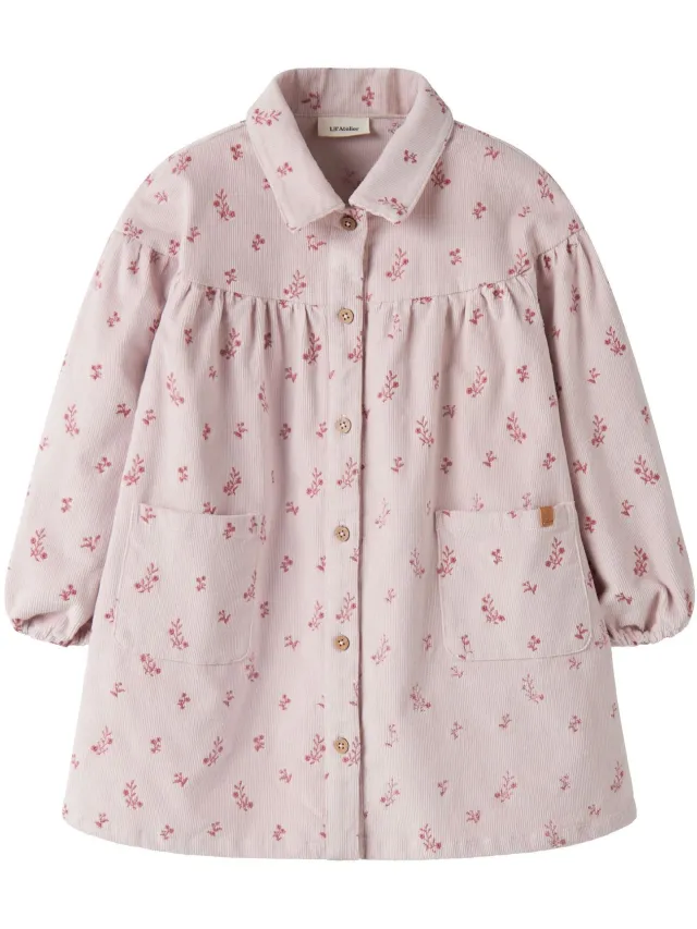 Lil' Atelier Jurk Corduroy Hushed Violet1