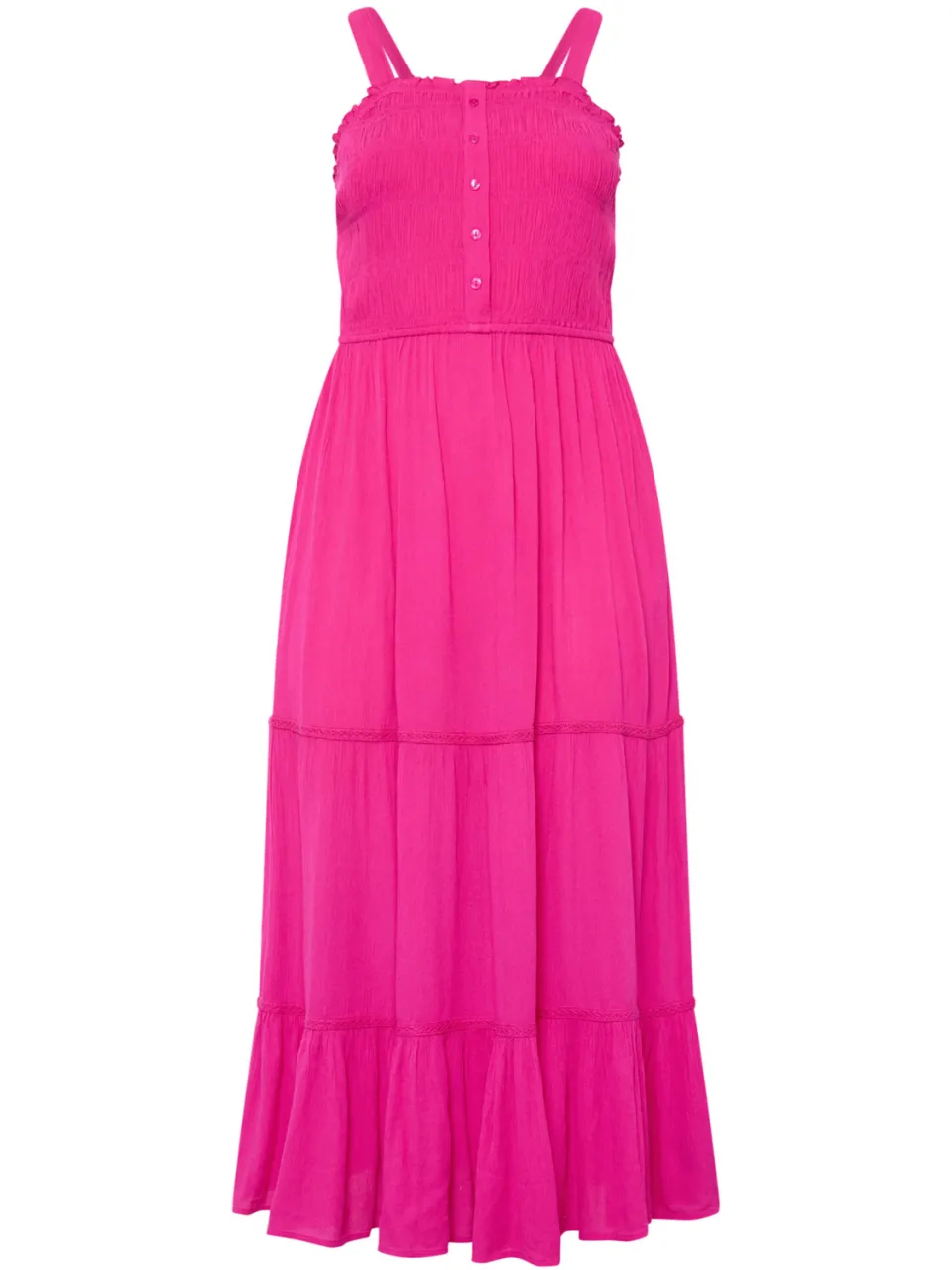 Yours Roze Jurk Met Gerimpelde Sluiting, foto 4