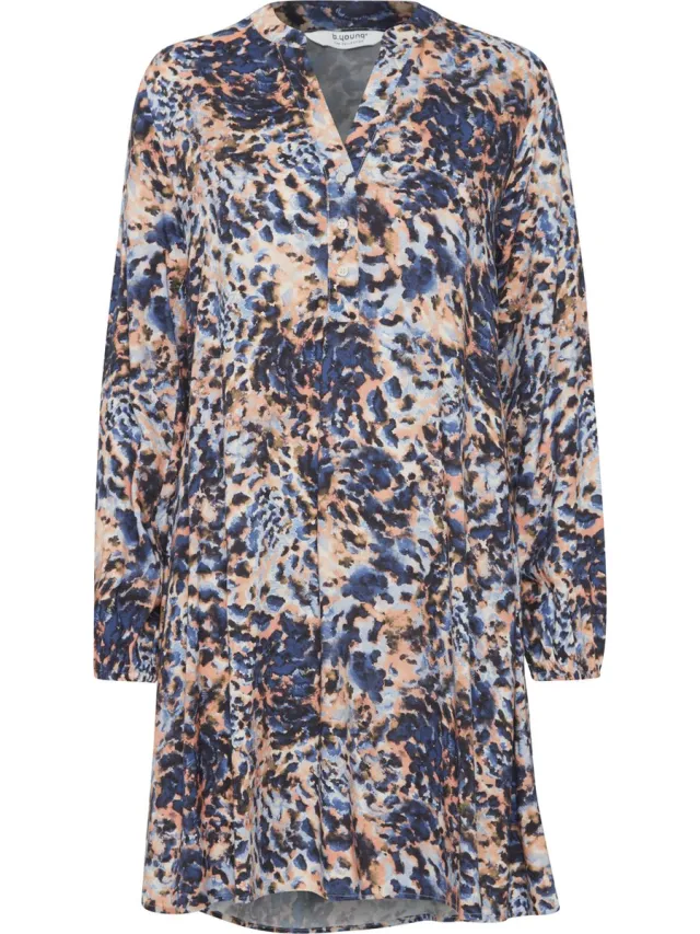 b.Young BYJOSA TUNIC DRESS 3 Dames Jurk Vista Blue Mix