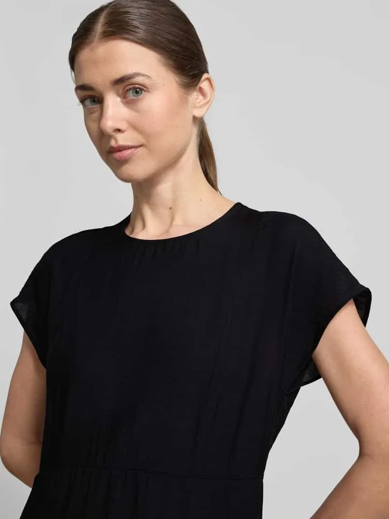 Marc O'Polo midi-vrijetijdsjurk van viscosemix marineblauw, foto 4