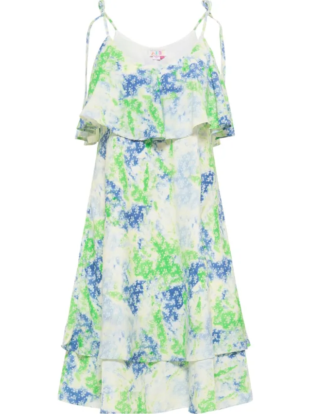 IZIA midi-jurk blauw/groen
