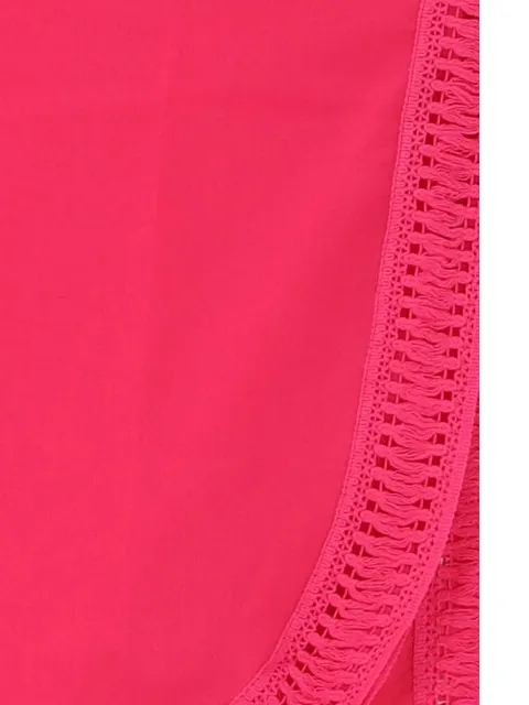 Sarlini Dames tuniek strandjurk polyester chiffon effen fuchsia fel, foto 2