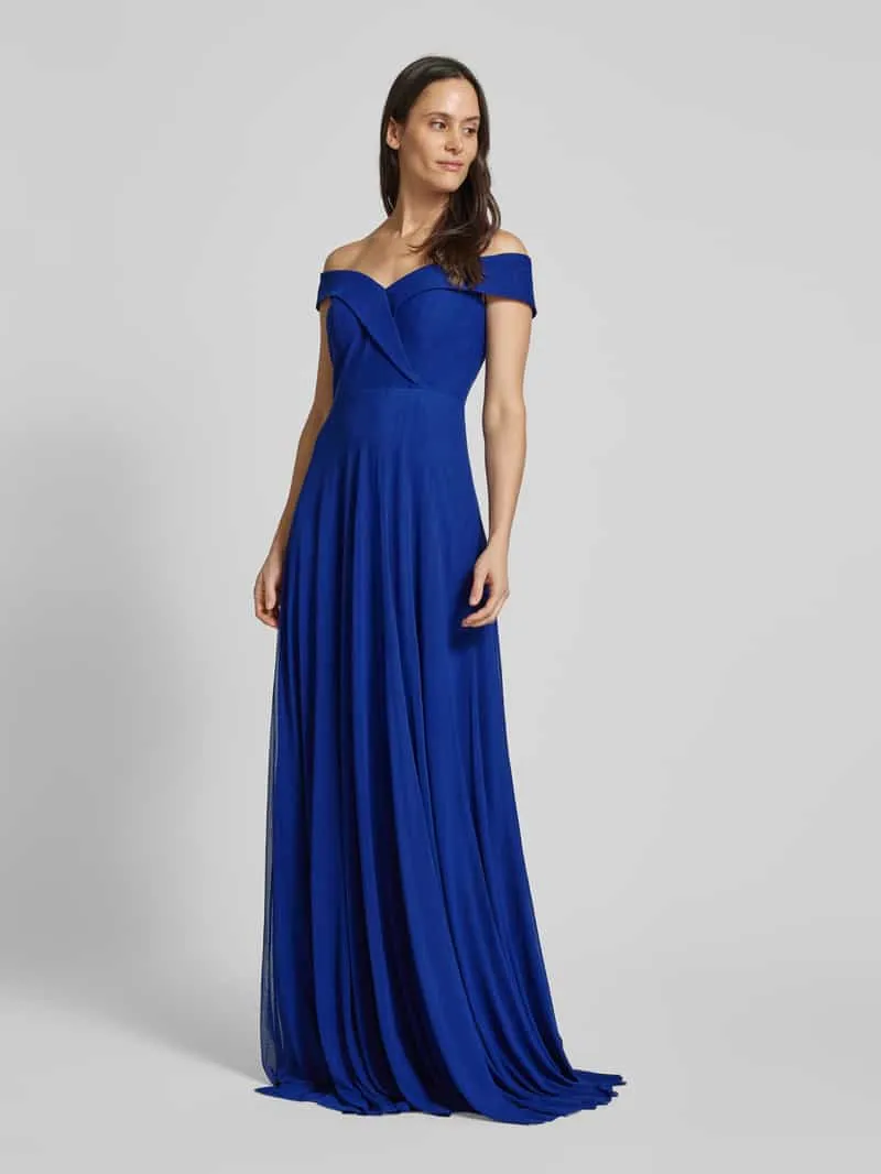 TROYDEN COLLECTION Avondjurk in laagjeslook koningsblauw, foto 4
