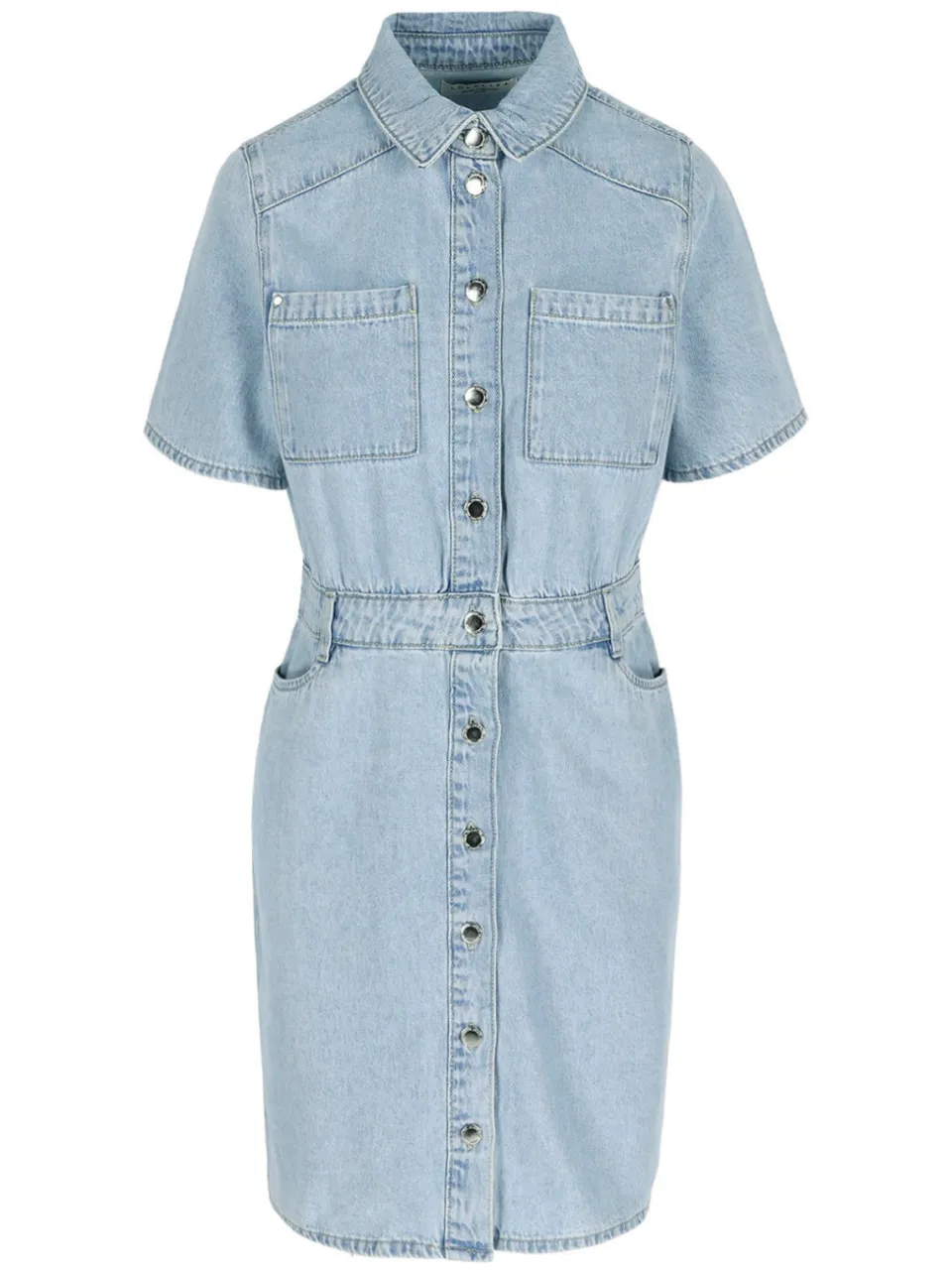 LOLALIZA denim blousejurk light blue denim, foto 2