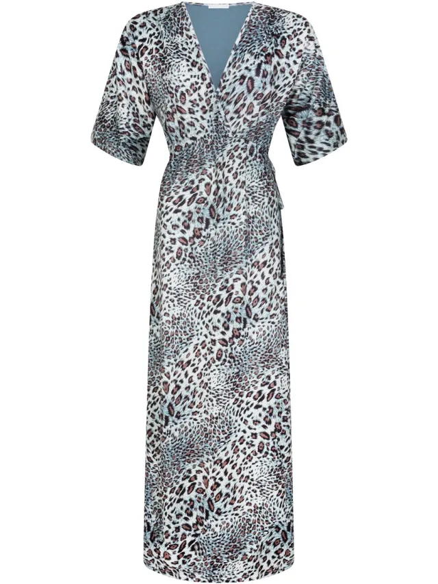 Chic by Lirette Kimono jurk Lotus Panther - Shadow Green