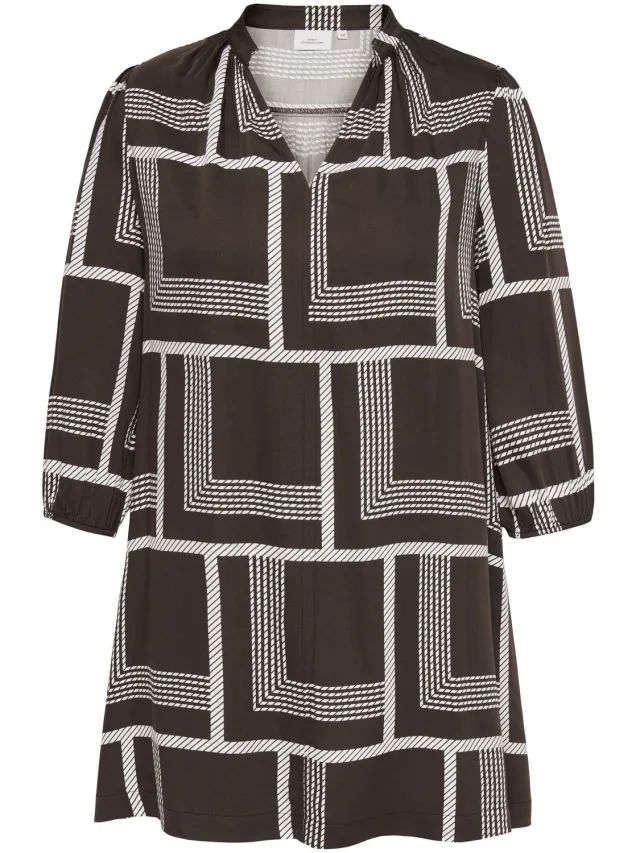 Only Carmakoma Jurk CARAMARA Midi-jurk Coffee Bean 1