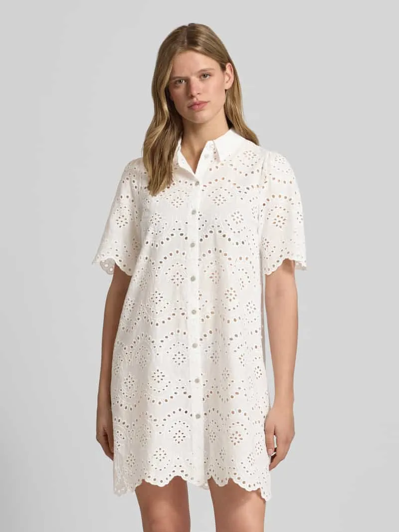 Only Uitlopende vrijetijdsjurk van puur katoen model 'VALAIS' offwhite, foto 4
