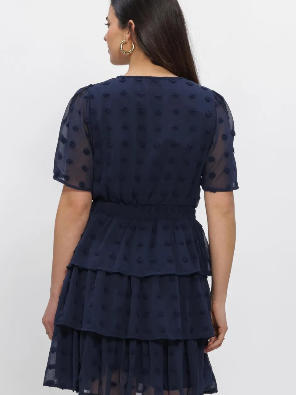 Y.A.S. YAS Dames Jurken Yasdottie Ss Dress - Donkerblauw, foto 3