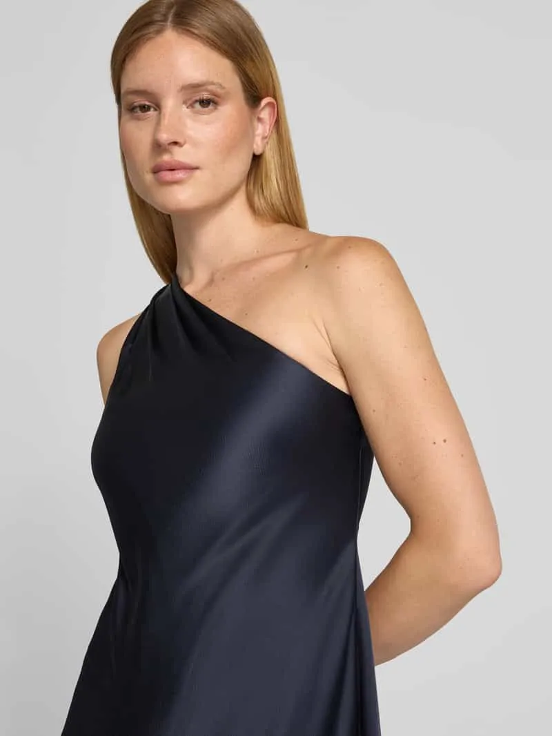 Lauren Ralph Lauren Nauwsluitende avondjurk met one-shoulderhals donkerblauw, foto 3
