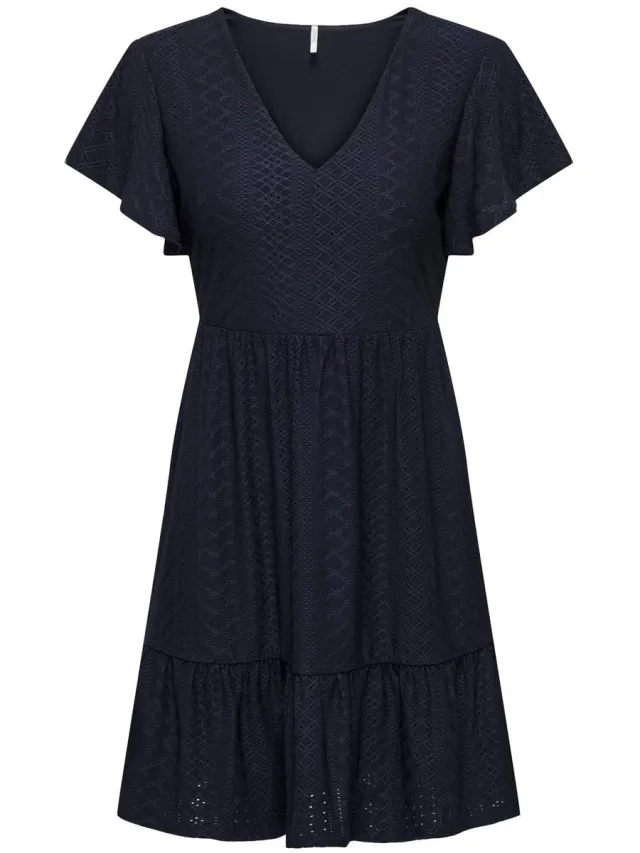 Only ONLSANDRA S/S V-NECK DRESS JRS - Dames - Maxi jurken Night Sky