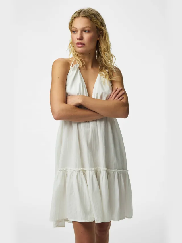 Pieces strandjurk PCKIANA ecru