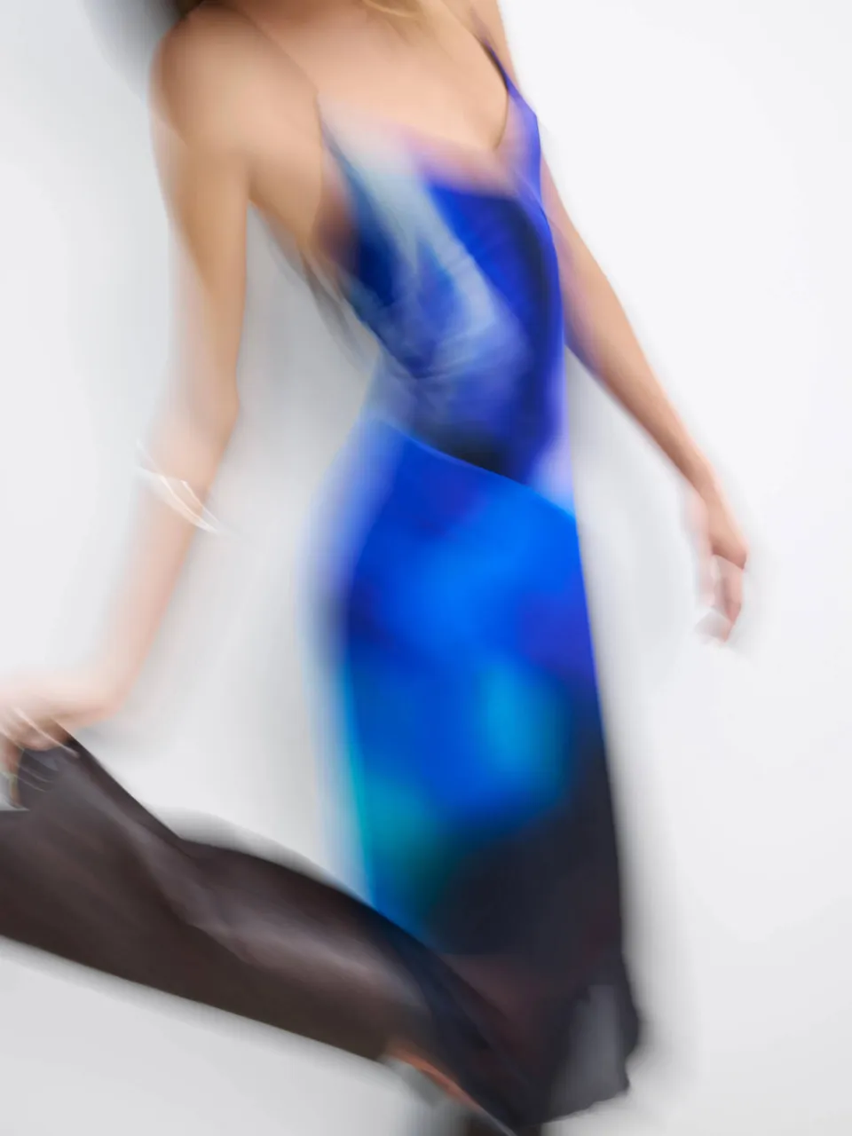 Desigual midi jurk met print - blauw, foto 4