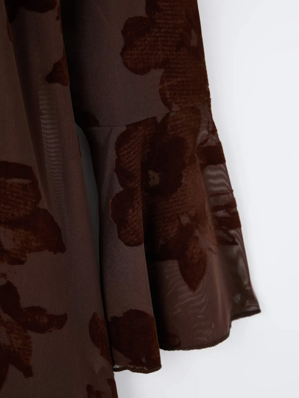 Trendyol Curve Dames Bruin Bloemen Kort / Mini Lang Avond / Dagelijks Bodycon Grote maten Jurk, foto 2