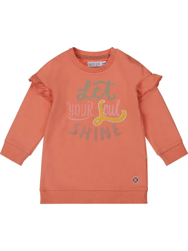 Dirkje S-CUTE Meisjes Jurk Coral
