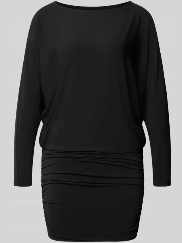 Only Regular fit vrijetijdsjurk met boothals model 'ARIA' zwart, foto 2