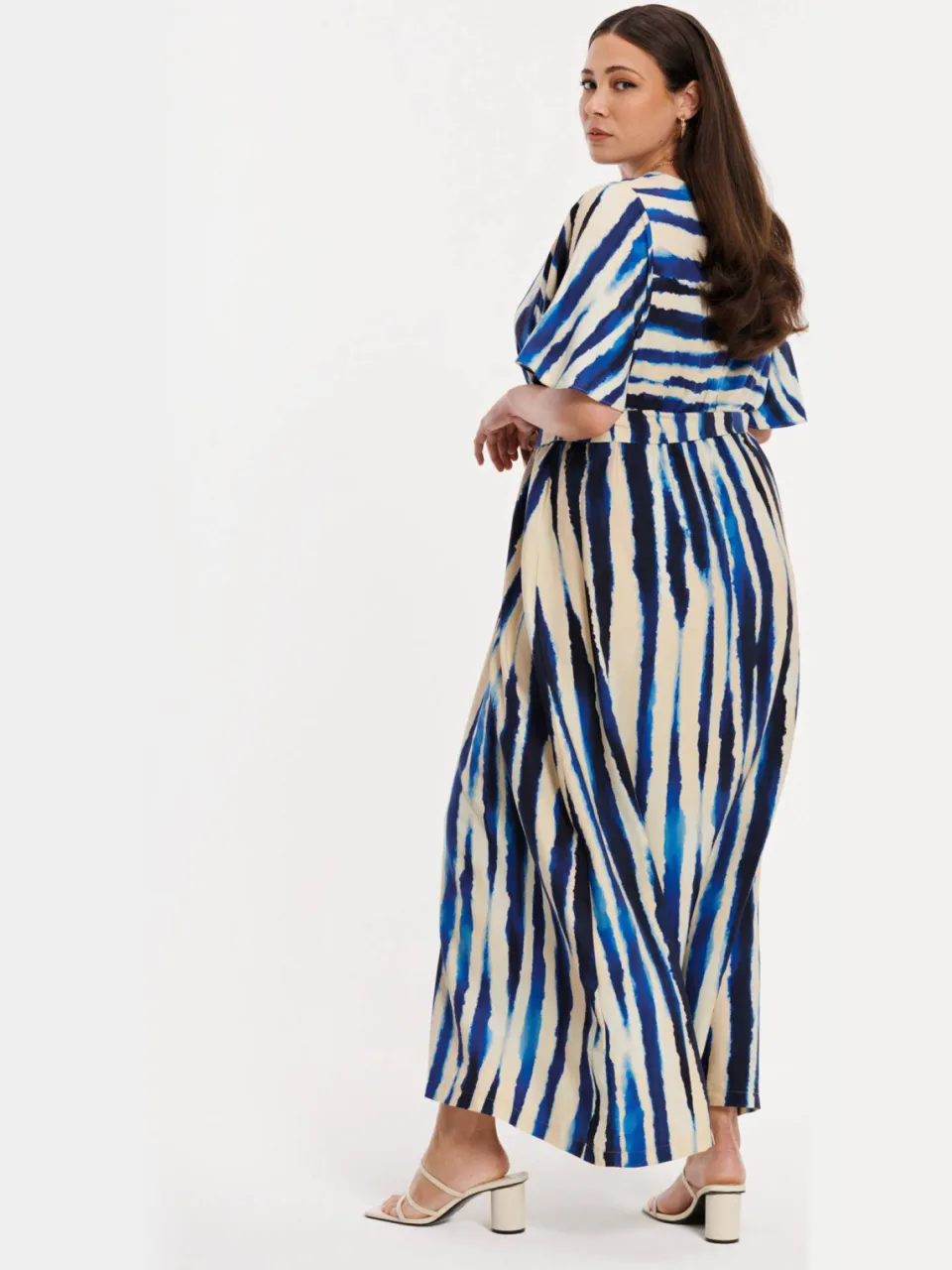 Yoek RIPPLES maxi-jurk blauw, foto 3