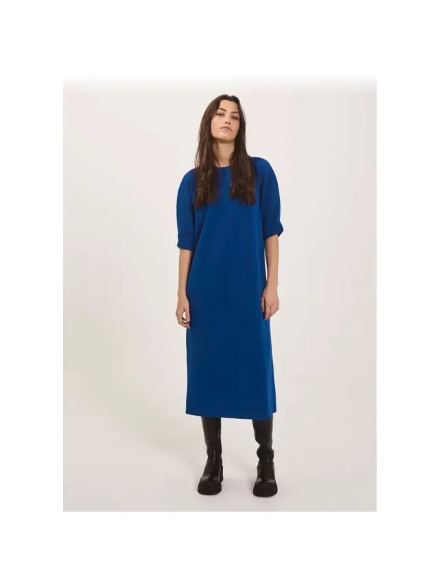 Norr Sawyer new dress blue Blauw