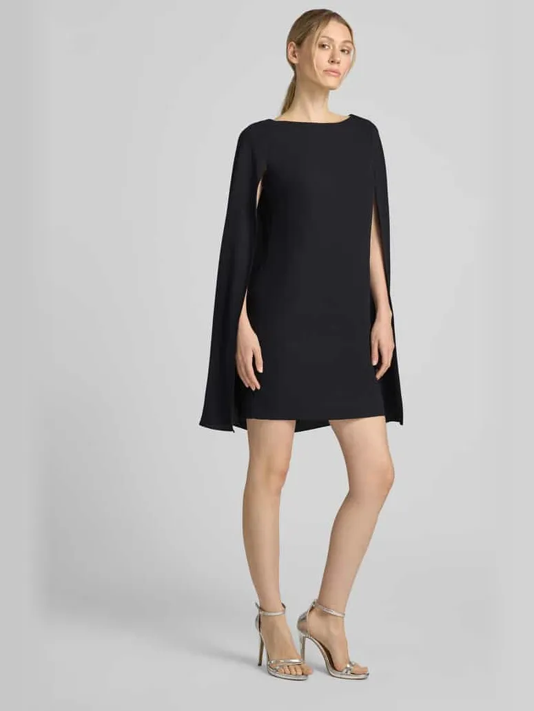 Lauren Ralph Lauren A-lijn cocktailjurk met cape zwart, foto 4