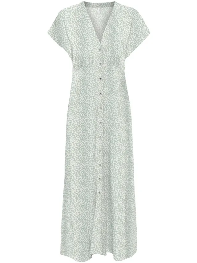 Only ONLNOVA LIFE VIS MOLLIE LONG DRESS WVN - Dames - Maxi jurken Jadeite